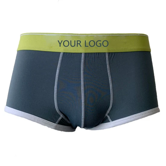 Boxer de malla con logotipo personalizado para ropa interior masculina